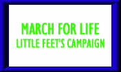 This important campaign showing the feet of unborn babies after only ten weeks reminds everyone that absolutely nobody has the right to kill an unborn child through any form of abortion which means always killing of innocent human life that has to be respected from the first second of the conception. Let's pray for this important initiative! Father Alex